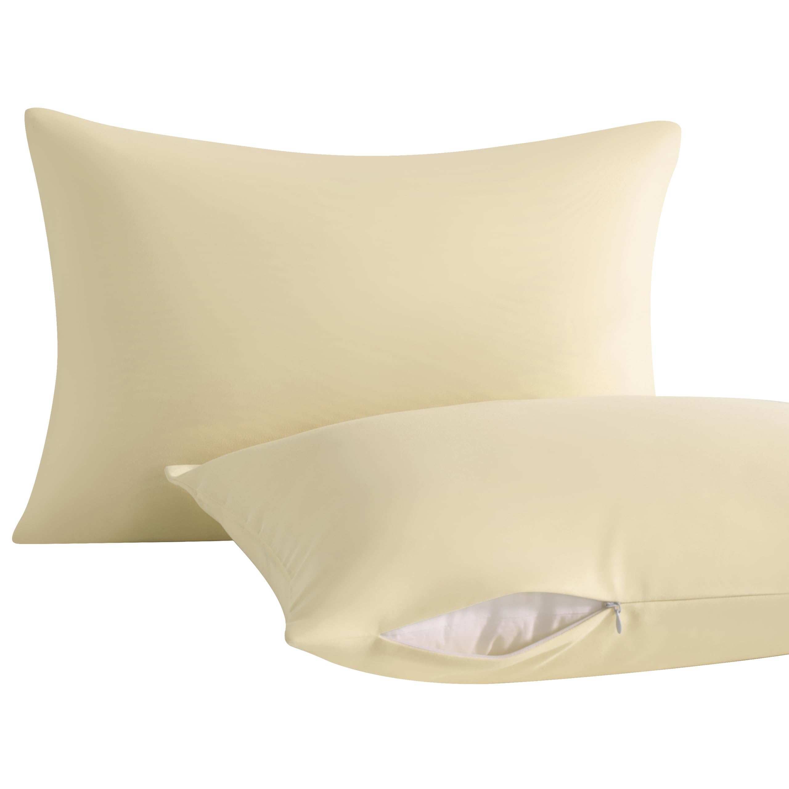 NTBAY Toddler Pillows with Pillowcases Set, 4 Piece 13 x 18, Khaki