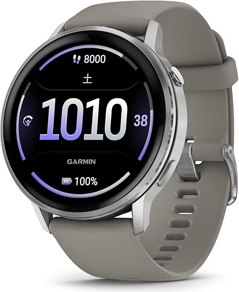 Amazon.co.jp_ GARMIN(ガーミン)Venu 4 スマートウォッチ AMOLED ディスプレイ ロングバッテリー（10日間） 健康 フィットネス ワークアウト Suica対応_心拍センサー_ストレスレベル・睡眠時間測定_iOS・アンドロイド対応_心電図(ECG)アプリ対応モデル【日本正規品】 _ 家電＆カメラ