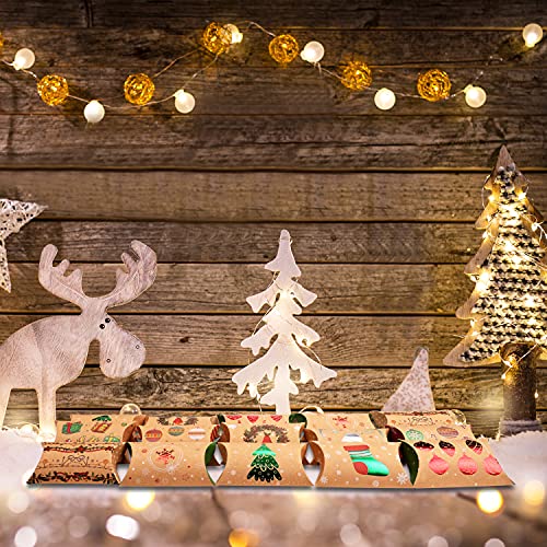 Belle Vous Petite Boite Cadeau Carton (Lot de 50) - 10 Ballotins de Noel 11 x 7 cm - Boite Bonbon Noel, Petite Boîte Cadeau, Boîte à Bijoux & Décorations de Noël - Image 6