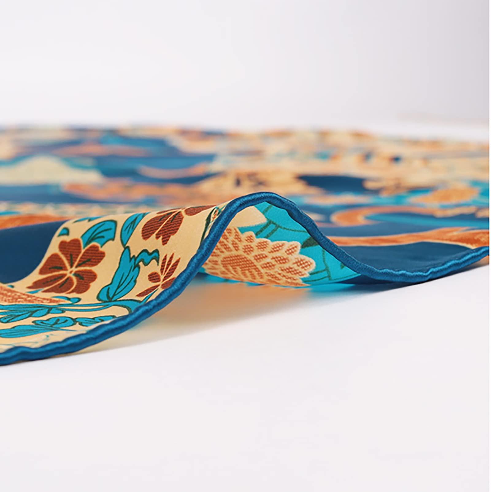 41,7 inches satijn hoofd sjaal vierkante zijden sjaal bloemen bedrukt grote halsdoek, hoofd sjaal, cadeau for dame