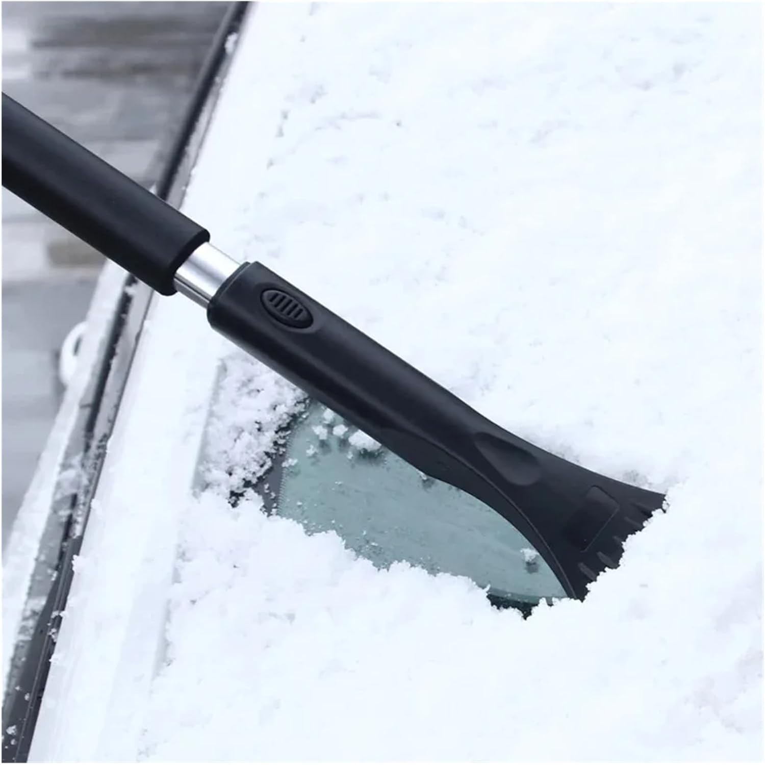 Multifunctional Telescopic Snow Removal Tool for Car Glass Defrosting Detachable Brush