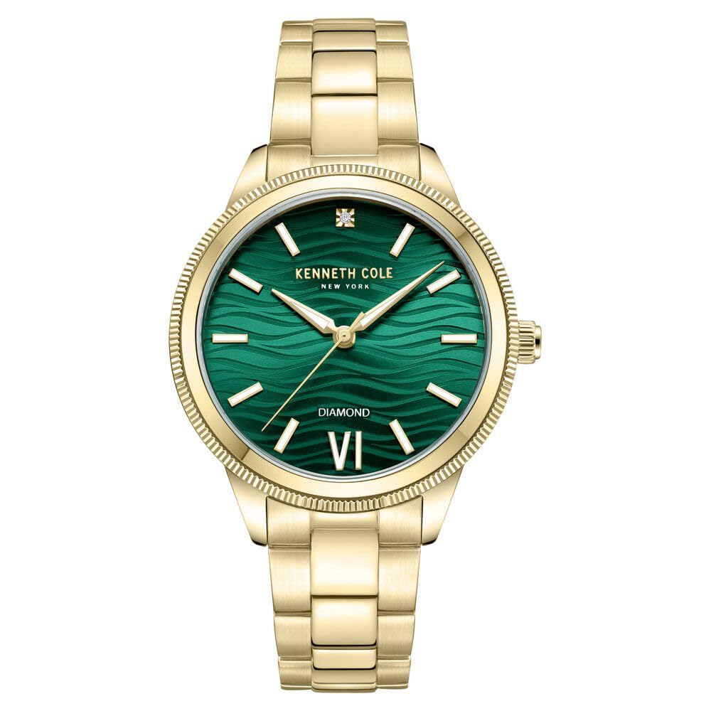 Kenneth Cole Quartz Analog Green dial Metal Strap Watch for Women-KCWLG0017703LD (B0CSKFVKB3) Amazon Price History, Amazon Price Tracker