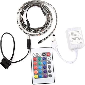 1M RGB LED Strip Light 60 Color 24 Key 5050 LED Remote Control for ...