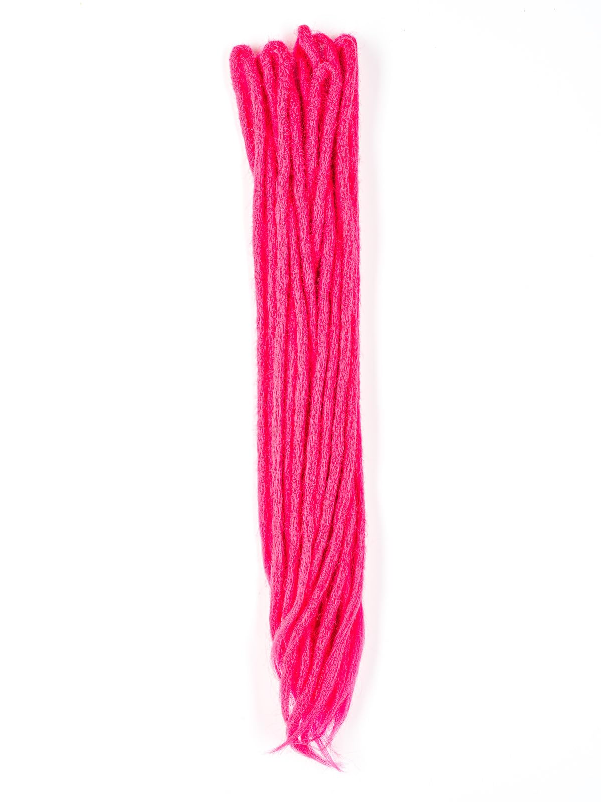 DreadLab - Double Ended Synthetic Dreadlocks (Pack of 10) Crochet Extensions (Pink Crochet), 60cm