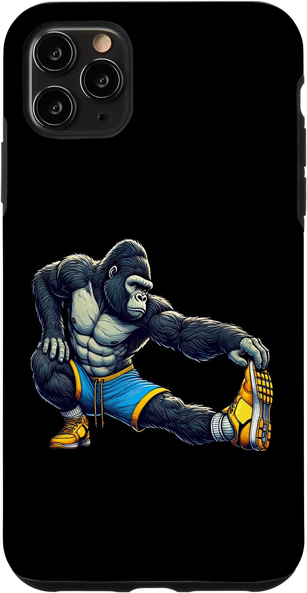 iPhone 11 Pro Max Gorilla Exercising Gym Fitness Workout Training Sport Lovers Case