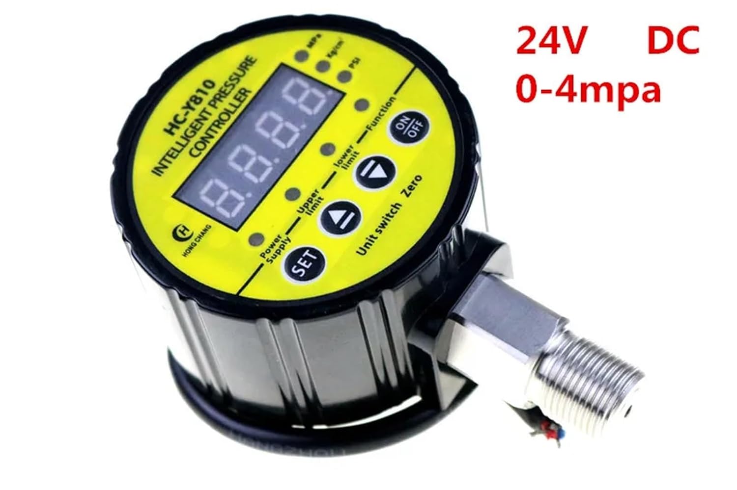 Digital Display Pressure Gauge Multi-Function Electric Contact Pressure Gauge HC-Y810 24VDC 0-4MPA