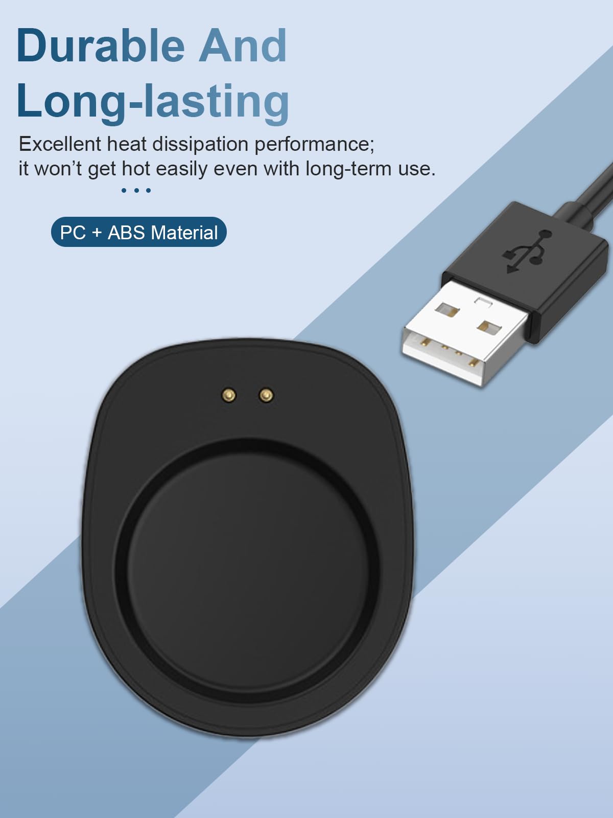yystao Stazione di ricarica per Amazfit Active Max, stabile caricatore magnetico USB-C compatibile con Amazfit Active Max, supporto di ricarica a