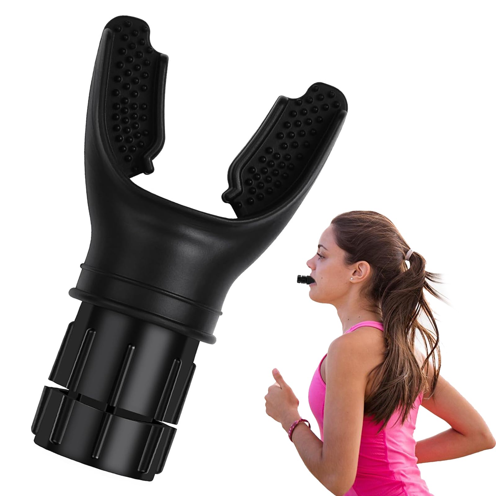 Dispositif d'exercice Respiratoire,Outil D'entraînement Respiratoire Portable,Entraîneur d'exercice De Respiration Profonde,Lung Exerciser,Appareil d'exercice Respiratoire De Spirométrie,Réglables