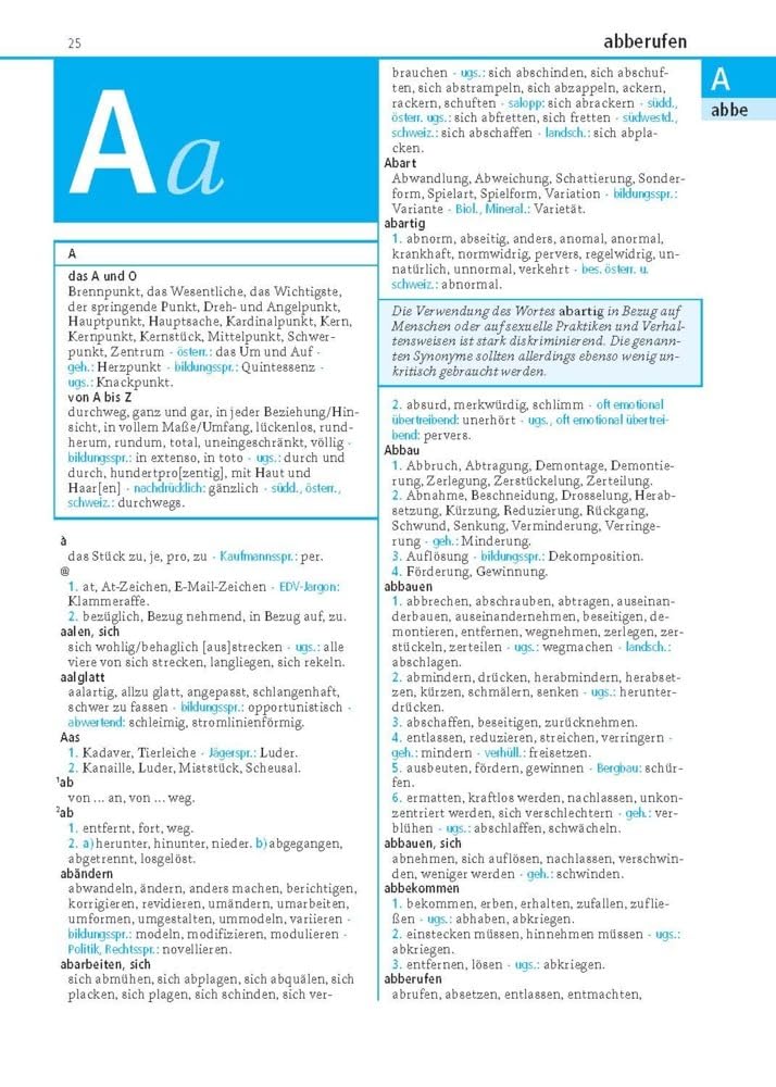 Duden - Das Synonymwörterbuch: 300000 sinnverwandte Wörter, 8. Auflage