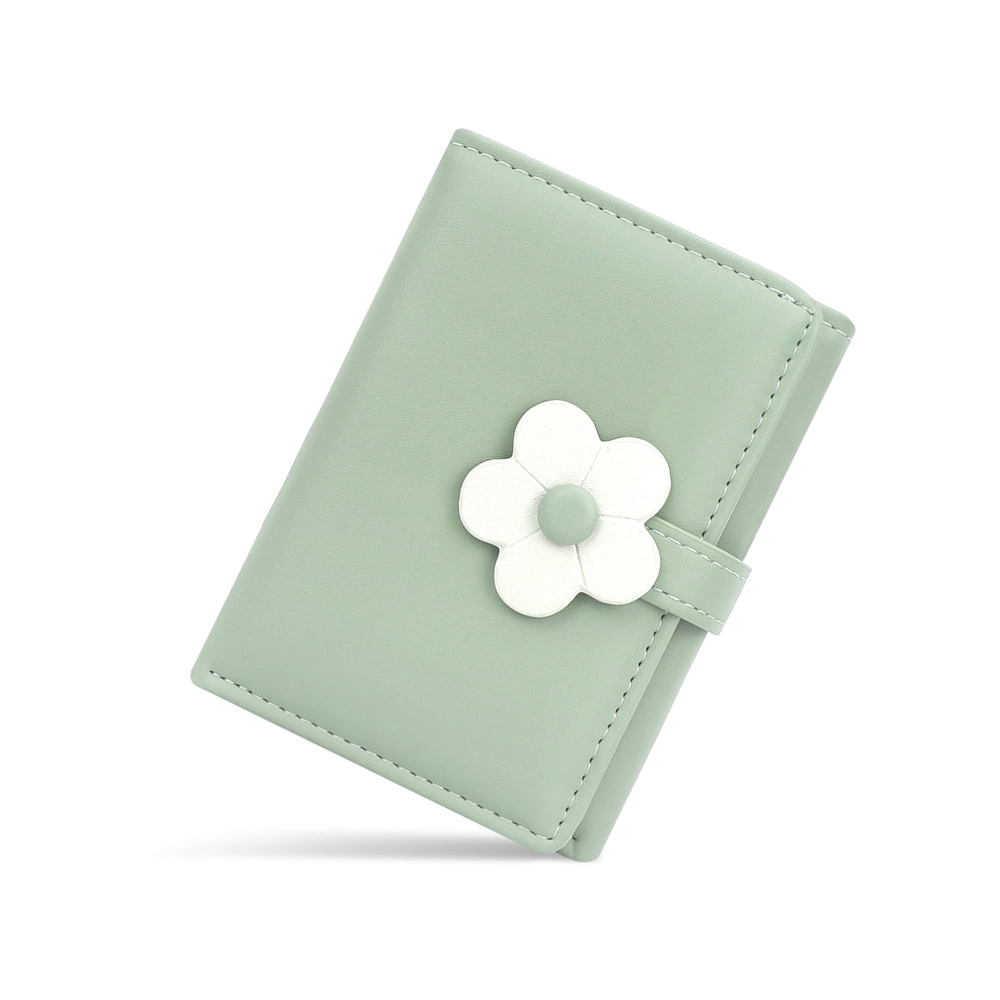 CONISY Cute Wallets for Women, Leather RFID Blocking Small Trifold Wallet with ID Window for Girls and Ladies Womens Wallet