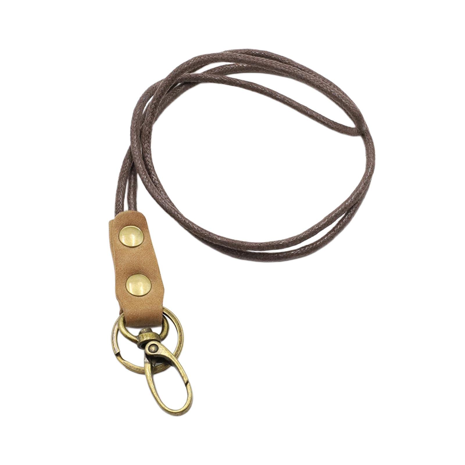 Neck Lanyards Strong Metal Clip Leather Lanyard Strap for Keys Wallet Phone'|Clothing Shoes & Accessories | Mens Accessories-image-25