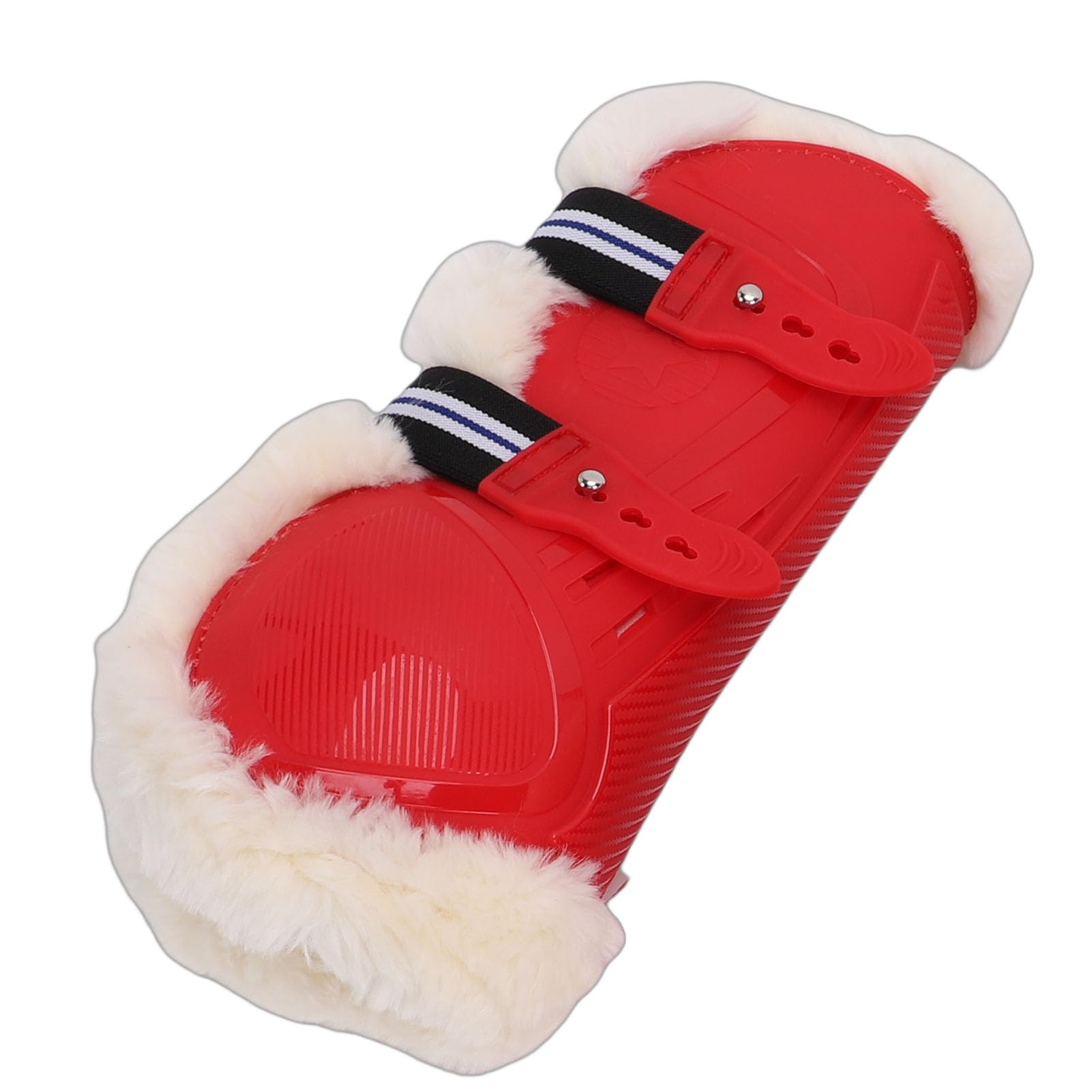 Benda Protettiva per Le Gambe del Cavallo, Guscio in PU Resistente, Fodera in Morbida Lana Sintetica, Design ergonomico del Contorno per Saltare Sangue Caldo, purosangue Medi e