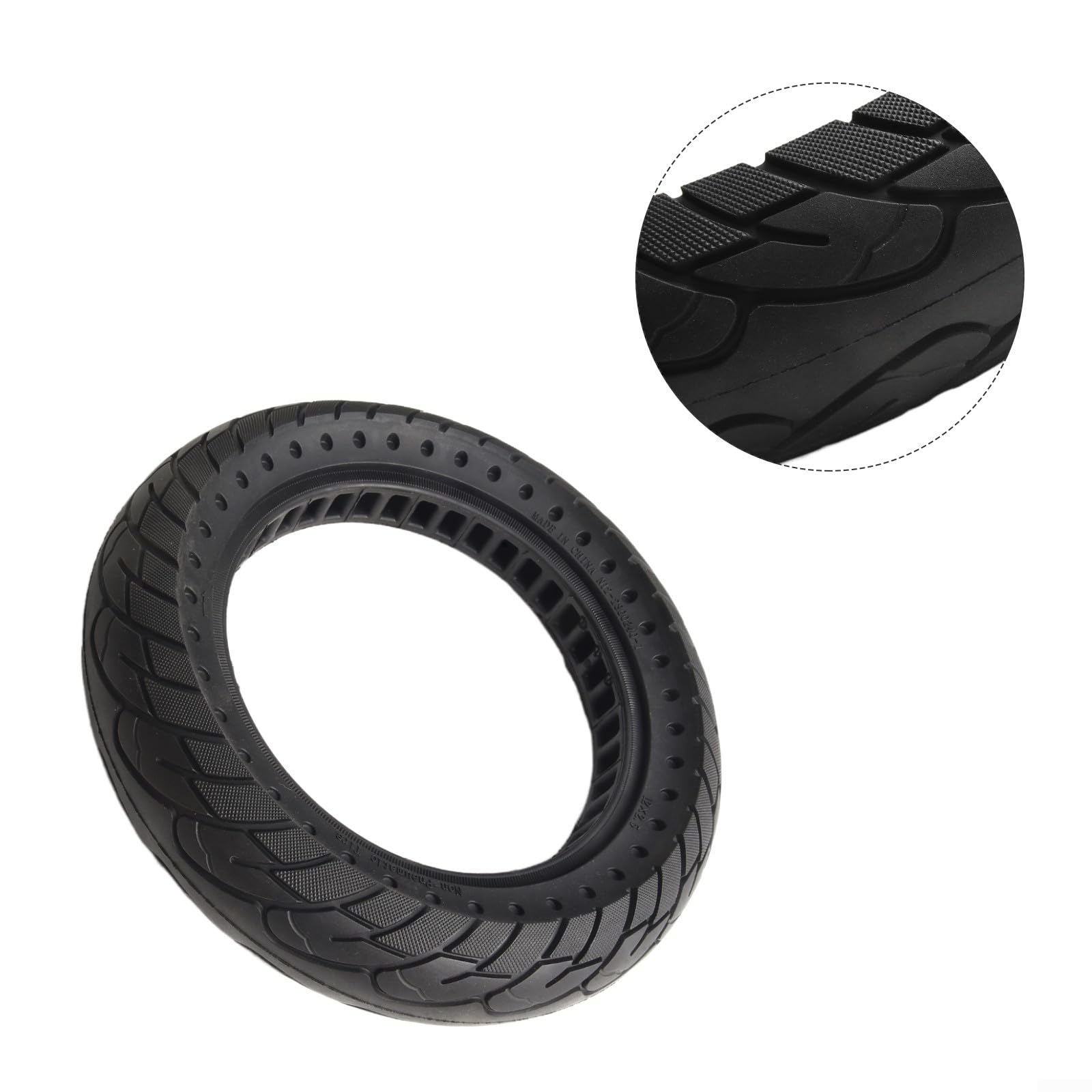 Neumático de goma sólida de 12 pulgadas para scooters eléctricos de 12 x 2.50 pulgadas, rueda de repuesto antipinchazos 12 1/2 x 2 1/4 (62-203) patrón denso agarre fuerte