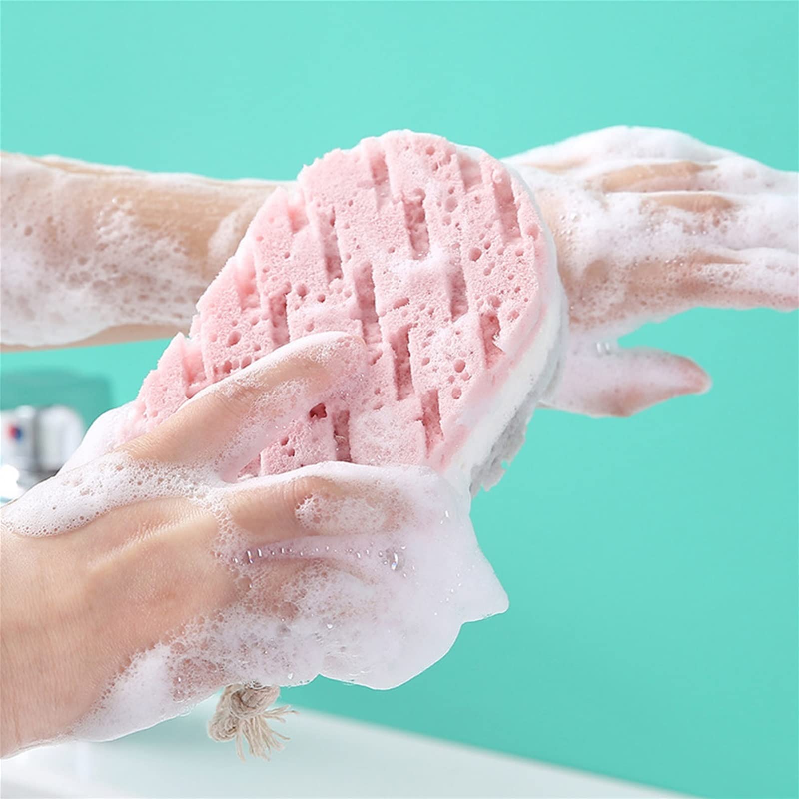 Esponja para la ducha, Esponja de baño corporal, cepillo en polvo for ducha, limpieza la piel, masaje hidratante