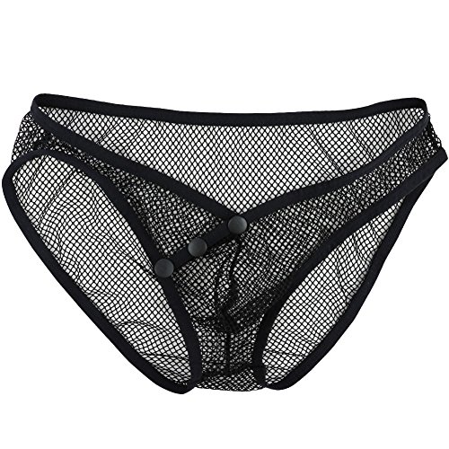MSemis Mens See Through Fishnet Mesh Pouch Bikini Briefs Thongs G-String T-Back Swimwear Underwear4