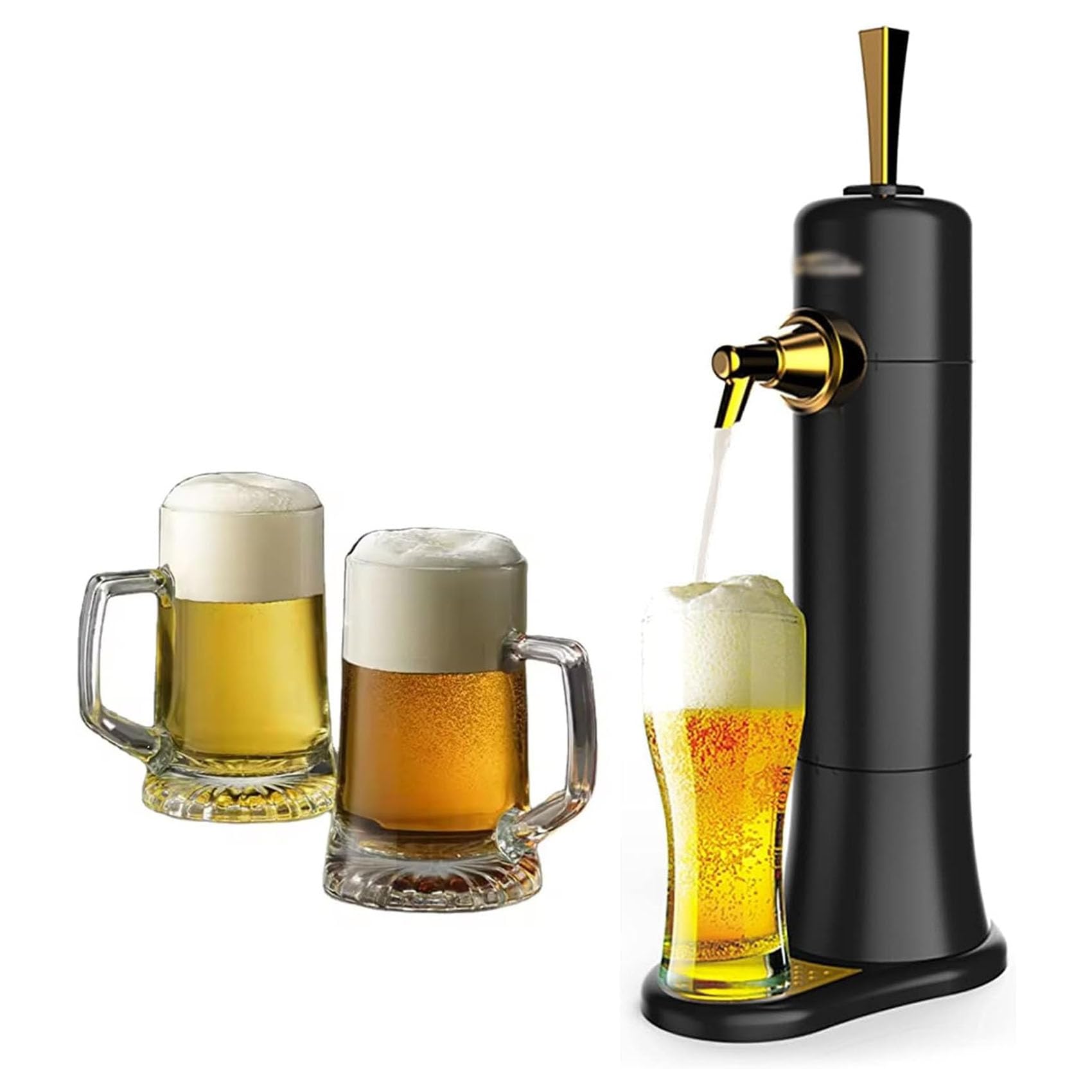 Amazon｜グリーンハウス スタンドビールサーバー 乾電池タイプ 家庭用