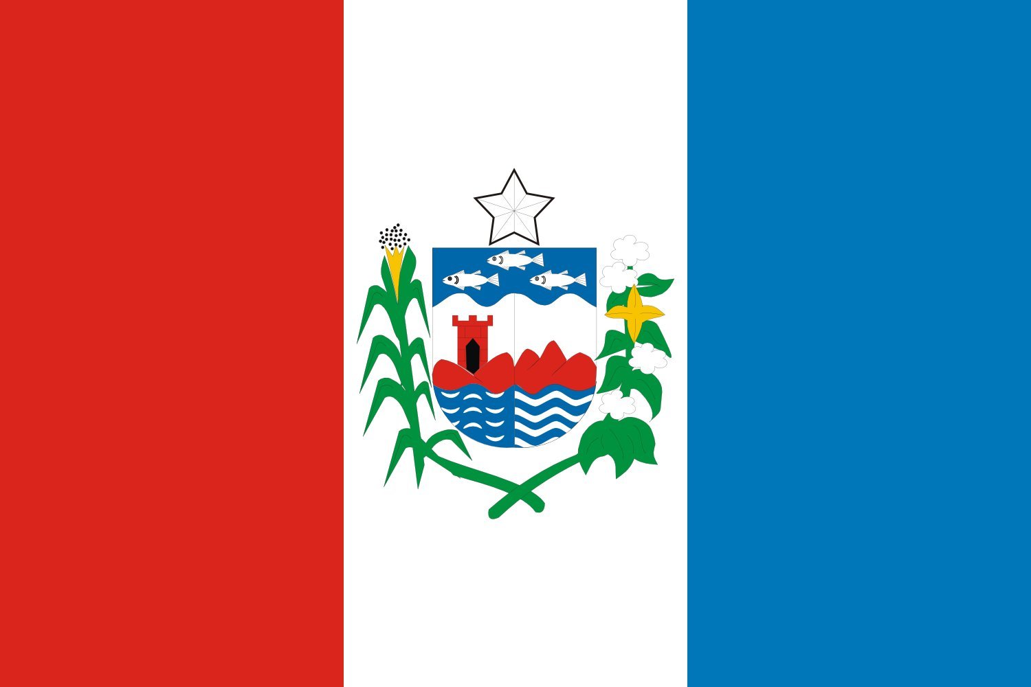 Drapeau paysage Alagoas de 70x100cm aux finitions haut de gamme