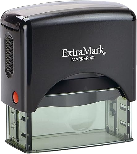 Miniatura 2 de ExtraMark Sello de dirección de devolución - Sello personalizado de 5 líneas - Sello de texto personalizable - Diseño de autoentintado -