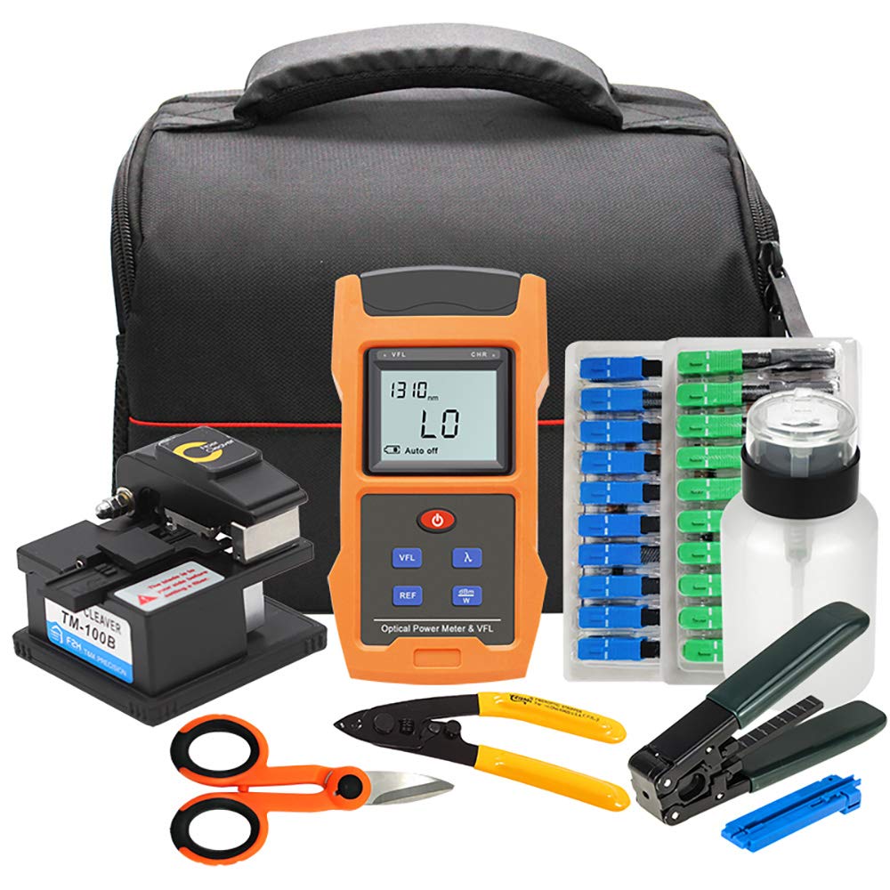 Buy QIIRUN Fiber Optic Tools Kit FTTH Tool Kit with Rechargeable Fiber