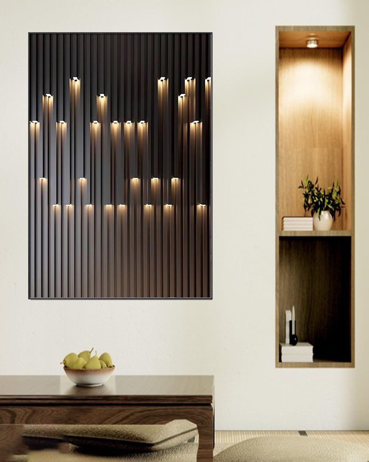 Copertura Decorativa Per Scatola Fusibili - Legno PP - 38x28x3 Cm - Per Camuffare Contatori Elettrici - Foto 5