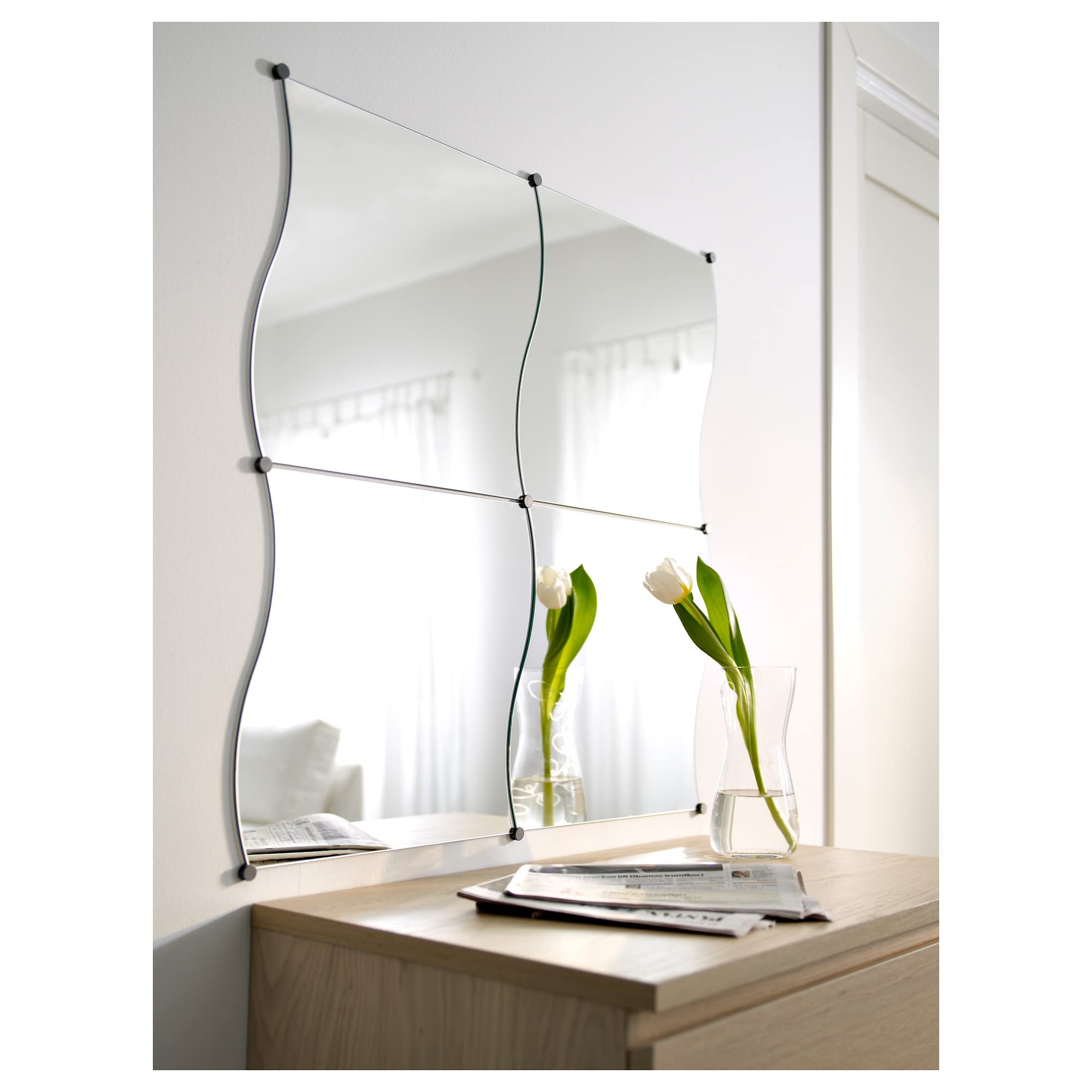 【新品未開封】IKEA KRABB 波型ミラー IKEA KRABB Mirror 44 x 40 cm : Amazon.com.be: Home & Kitchen