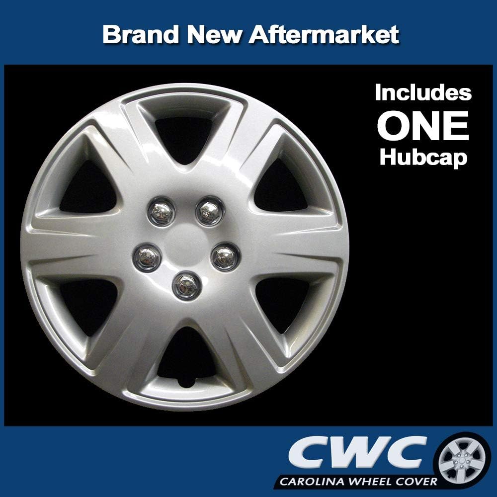 Premium Replica Hubcap, Replacement for Toyota Corolla 2005-2008, 15-inch Wheel Cover (1 Piece)