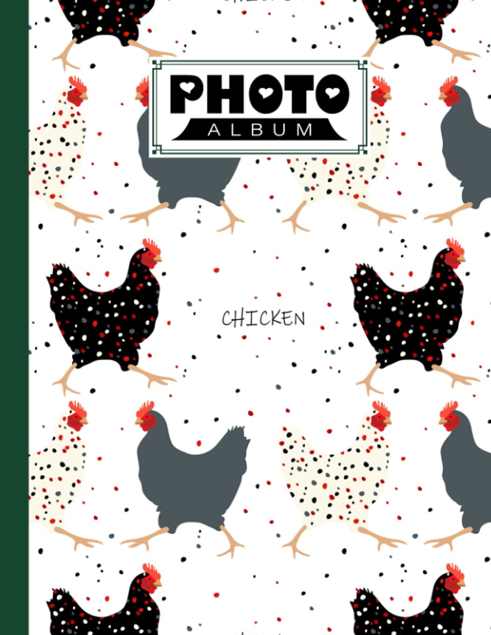 Photo Album: Album, Large Photo Albums with Writing Space Memo, Extra Large Capacity Picture Album, Family, Baby, Wedding, Travel Photo Book, 120 Pages | Chicken Cover by Gabriele Lechner