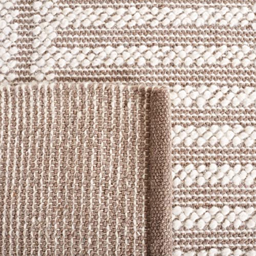 Tapete decorativo rectangular 5' x 8' Ivory/Taupe miniatura 7