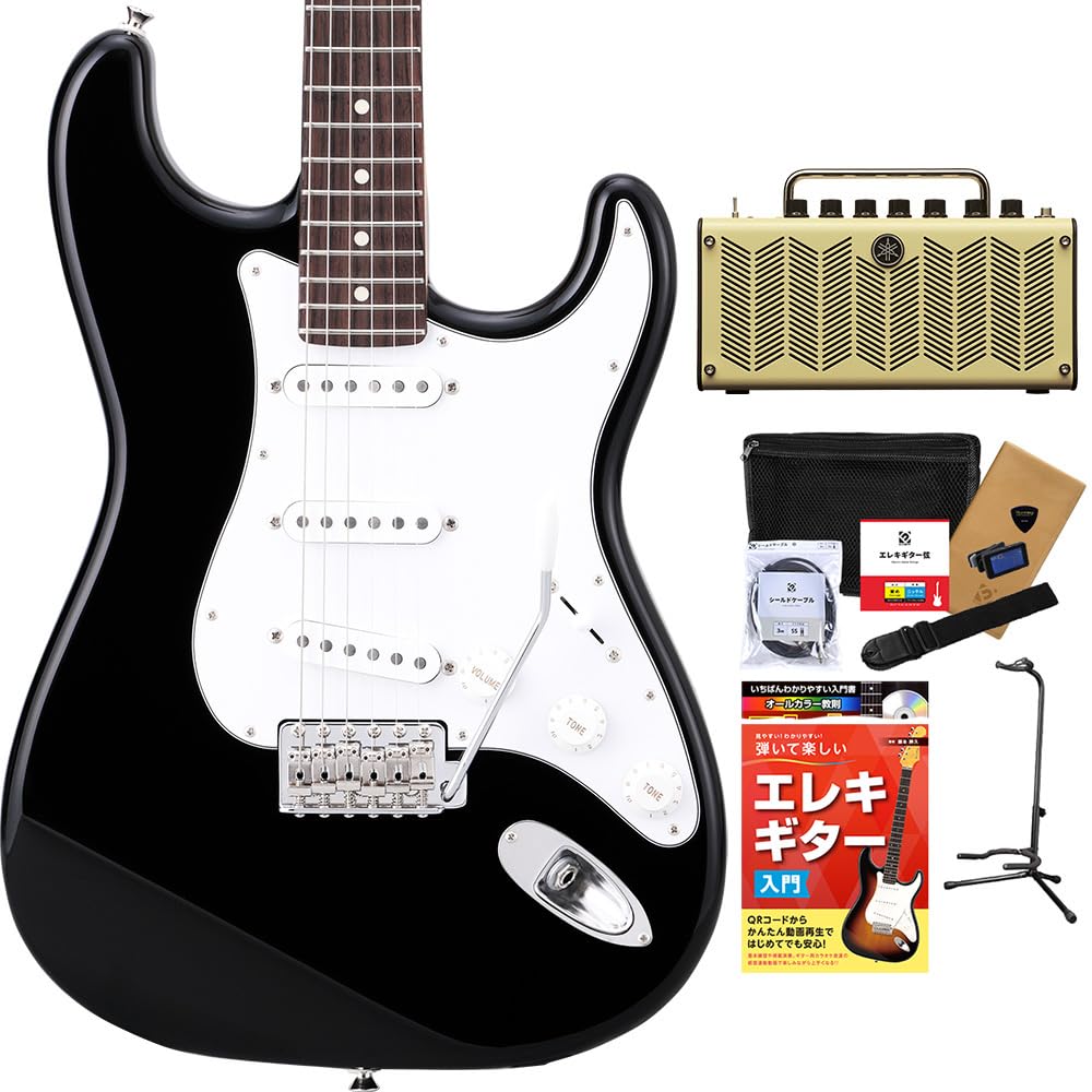 ヒストリー　スタンダード　エレキギターセット Amazon | HISTORY HST-Standard BLK Black エレキギター 初心者12点