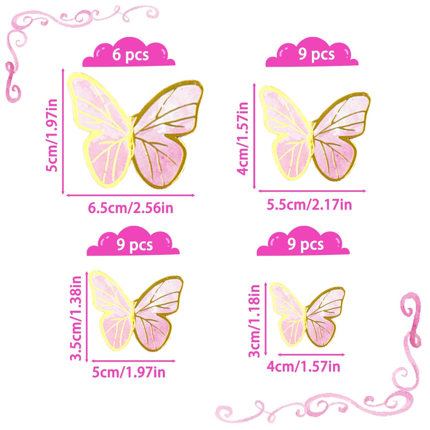 Sticker Rond 35mm , `Lavender` Zacht Paars / Lila Met Gouden Hartje Per 10 Stuks