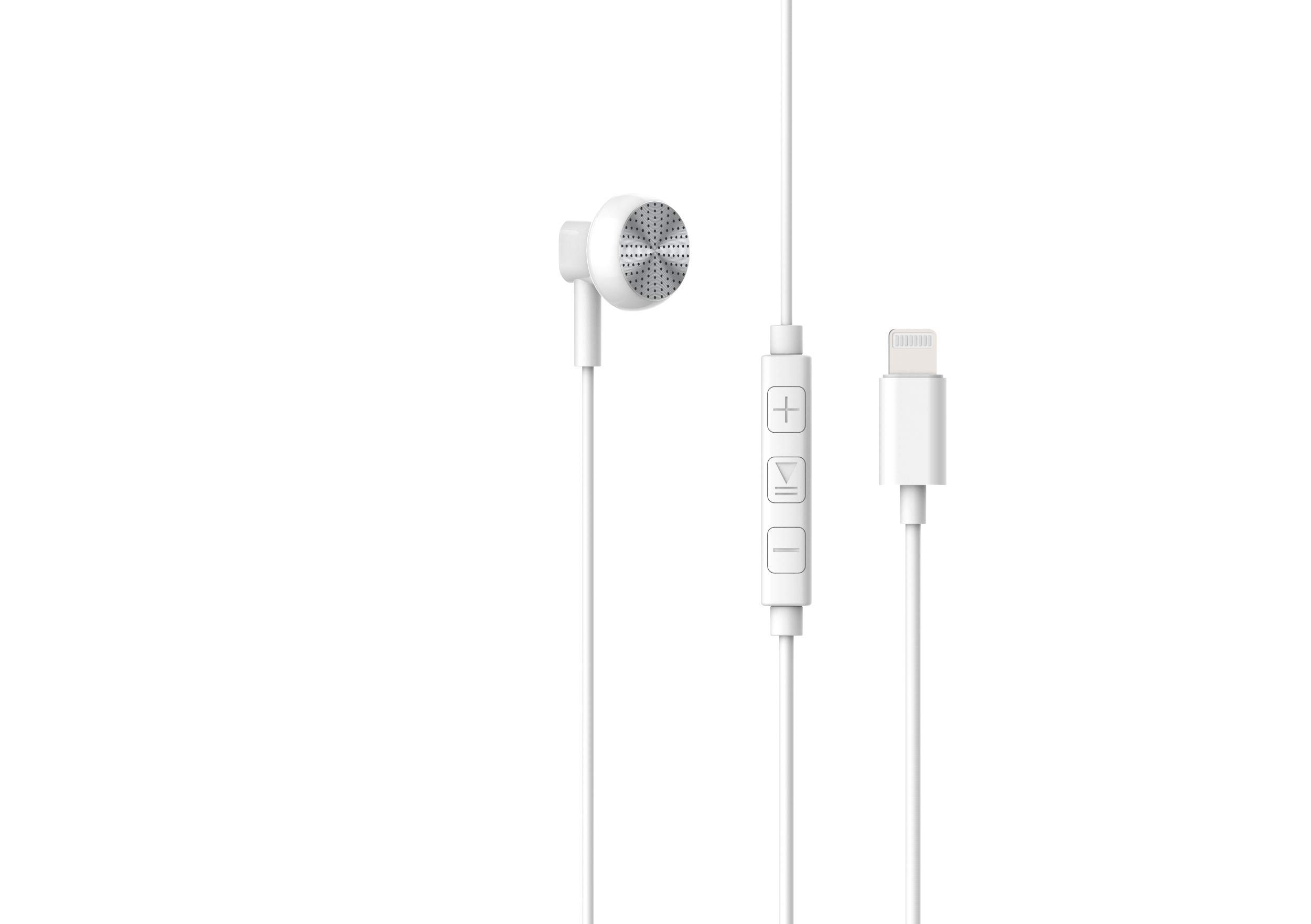 XCELL SOUL6S Wired Stereo Headset with Lightning Connector, White