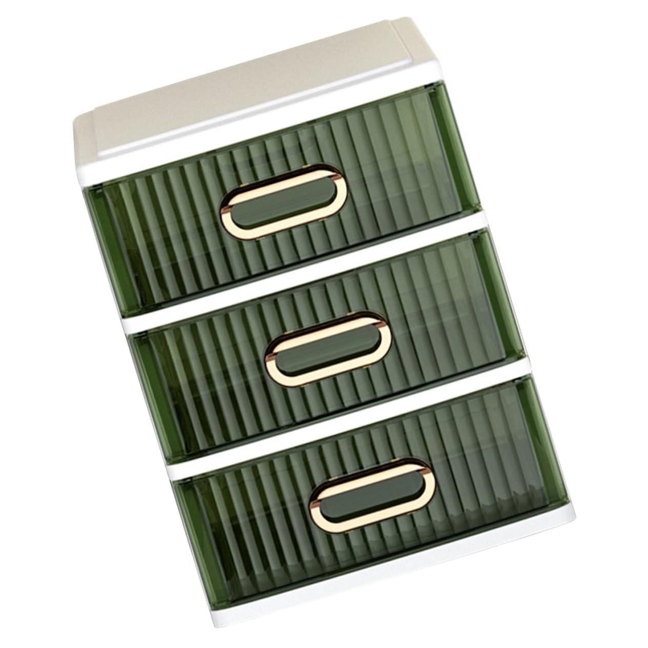 Healeved Office Desk Organizer Storage Box 4 Drawers Makeup Organizer Drawer Type