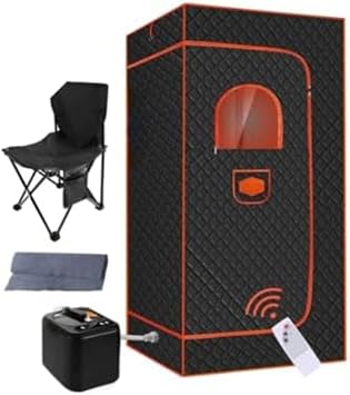 Home Sauna Room, Home Spa, Foldable, Portable, Temperature Control, Easy Installation, Sauna Set, Sauna Steam Machine, Folding Chair, Sauna Tent, Sauna Box, Home, Indoor 80*80*180 +Infrared