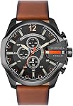 Diesel Master Chief Men's Watch with Stainless Steel Bracelet, Silicone or Leather Band; Analog or Digital Movement