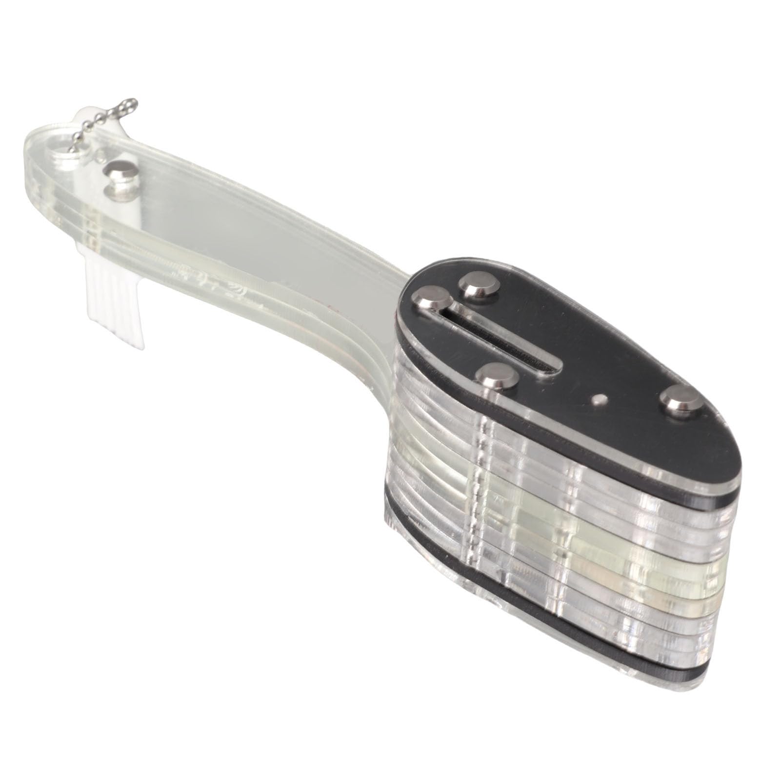 Zerodis Utensili da Utensile da Taglio in Acrilico per Fette Uniformi Ventriglio d'anatra Seppie Scalogno - Ideale per Cucine Domestiche e Commerciali Taglierina per Calamari