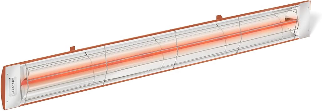 Infratech C-4024 CP Stainless Steel 61.25 Long Single Element Fixture Electric Patio Heater 4000 Watt, 240 Volt, Copper Finish