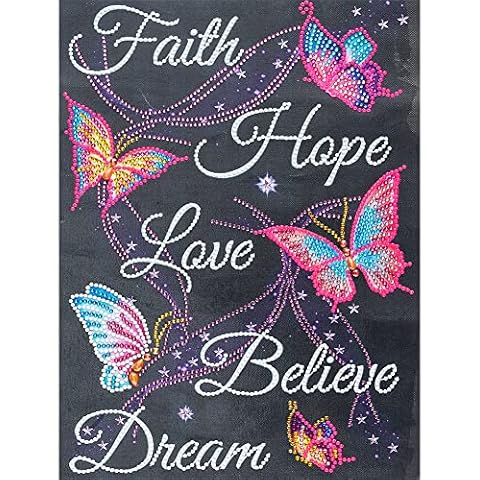 MERRYSTAR Luminous Diamond Painting Kits for Adults Special Shaped Partial Diamond Art Glow in The Dark, Paint with Diamonds for Home Wall Decor 30X40cm Cover