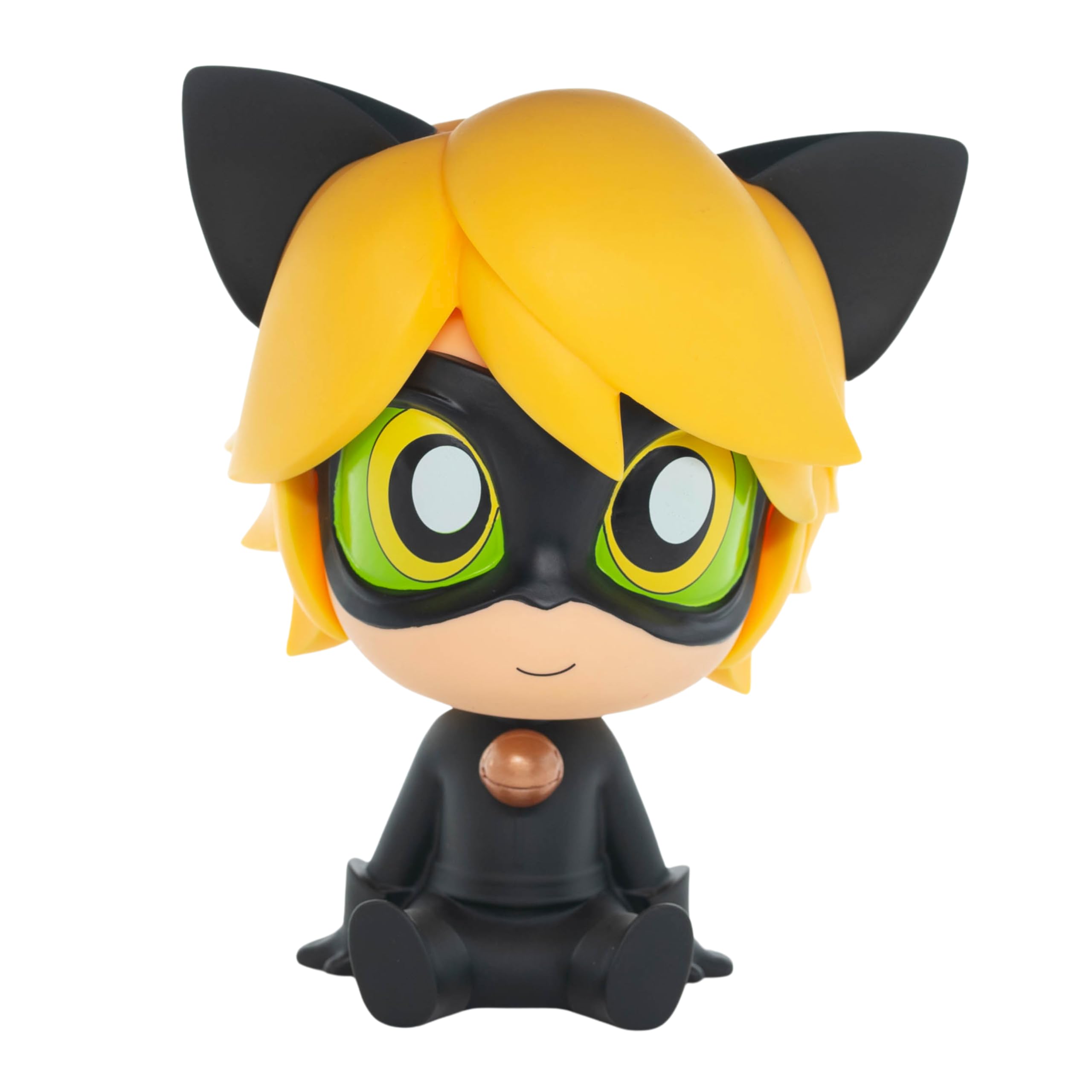 Plastoy Chibi Cat Money Box Black