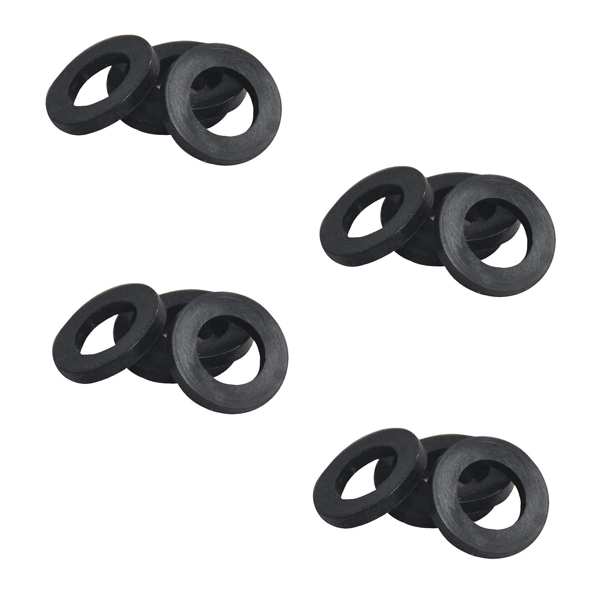 DANCO Leak-Preventing Showerhead Gasket, Black, 3/8-Inch x 3/4-Inch, 3-Pack (80925), 4 Pack