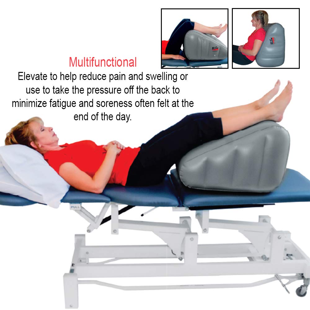 Inflatable Elevated Leg Wedge Pillow for Legs, Back and Hip Pain. EZ Up