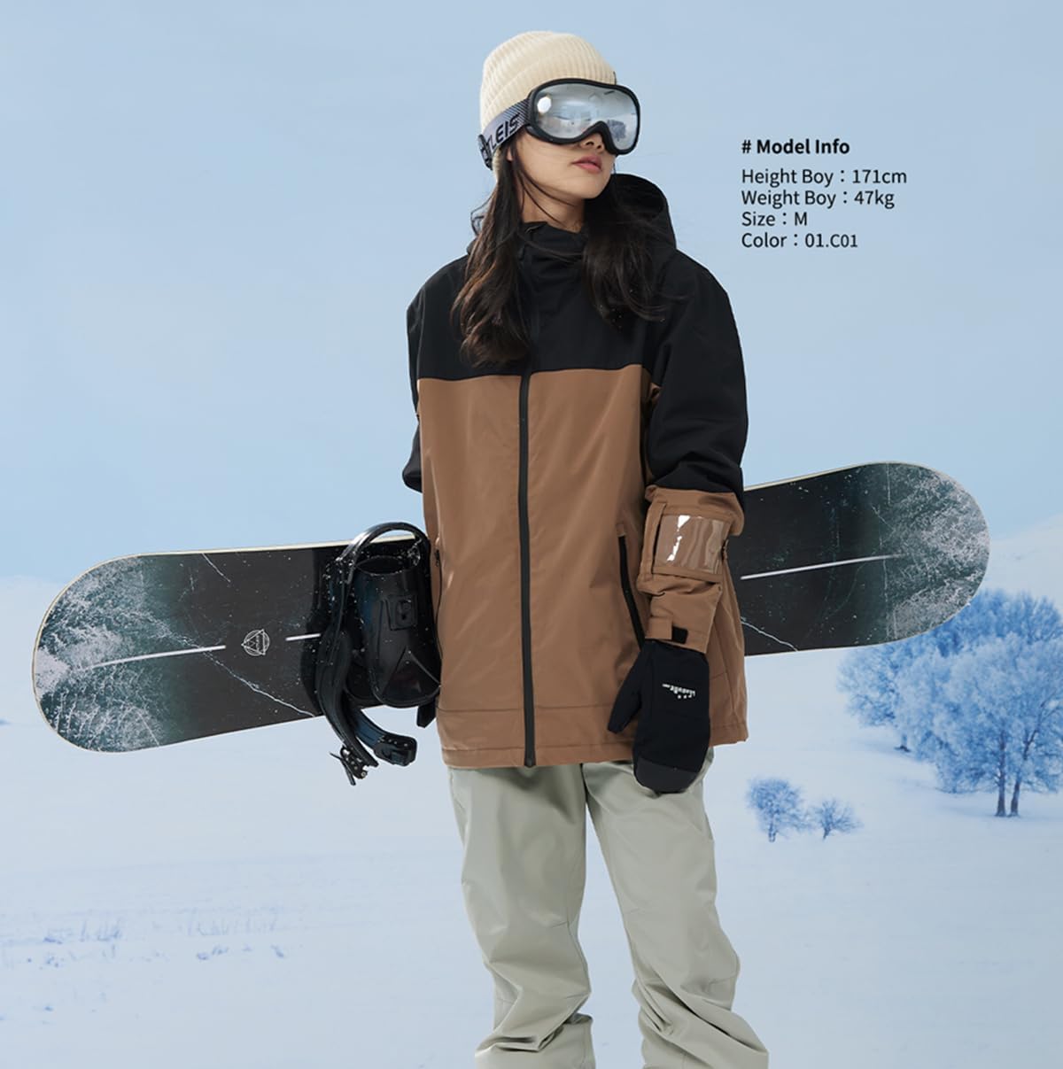 アクレイス] スノーボードウェア スキーウェア レディース 上下セット