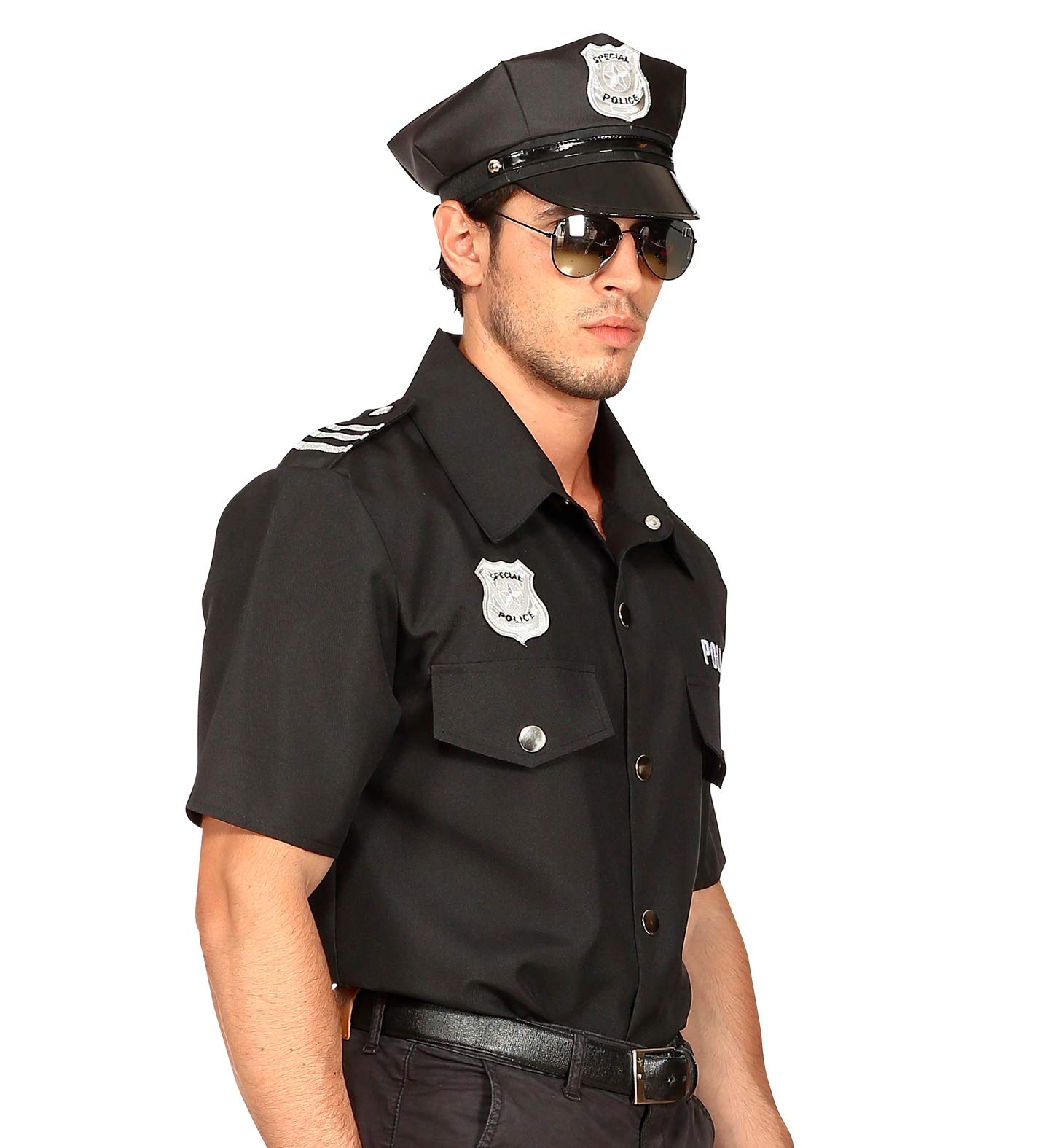 W WIDMANN MILANO Party Fashion - Traje de policía, uniforme, policía, oficial de policía, disfraz de carnaval