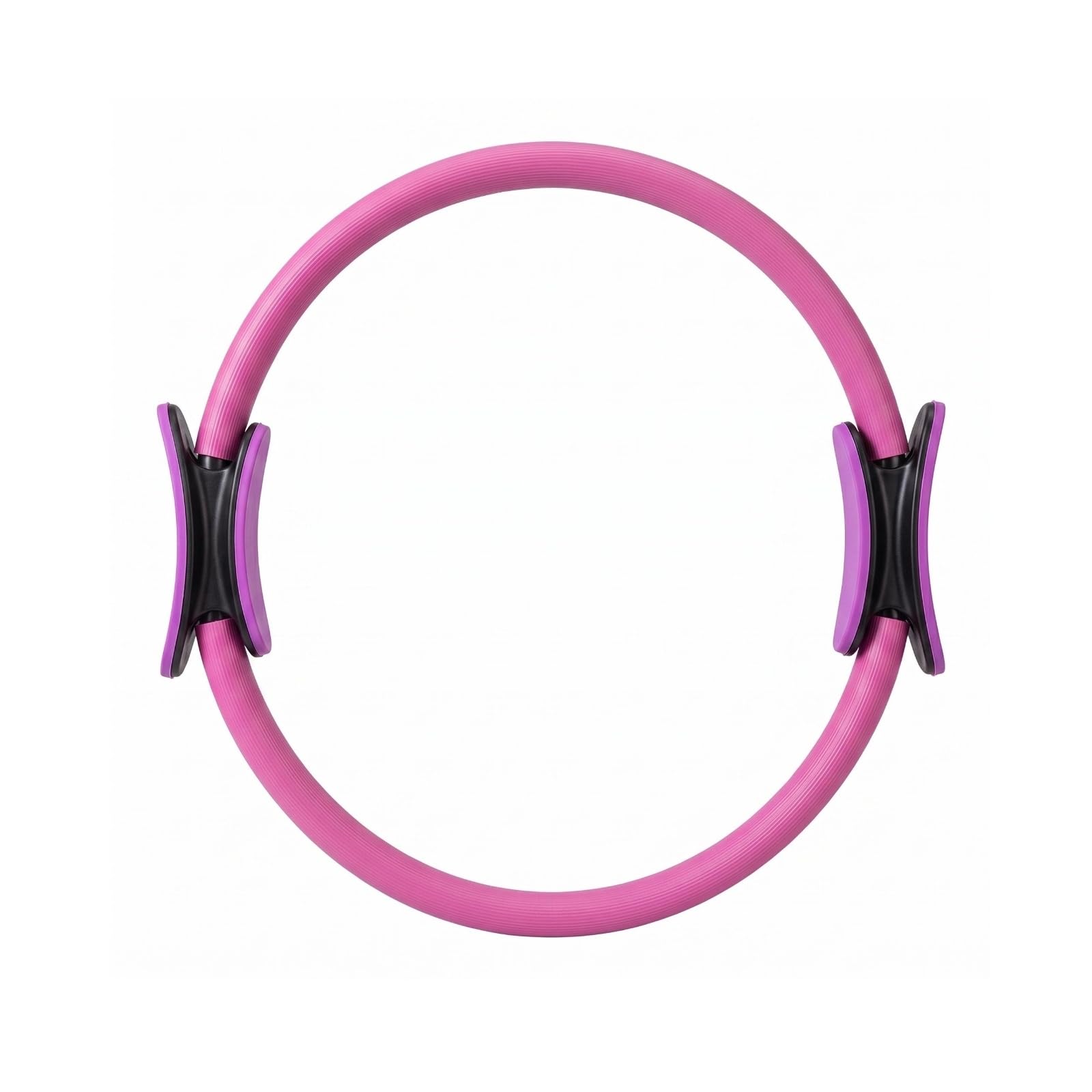 Magenta Pink Pilates Circle Black Grips Pilates Circle Compact Fitness Gear Polished, Rose Red-image-22