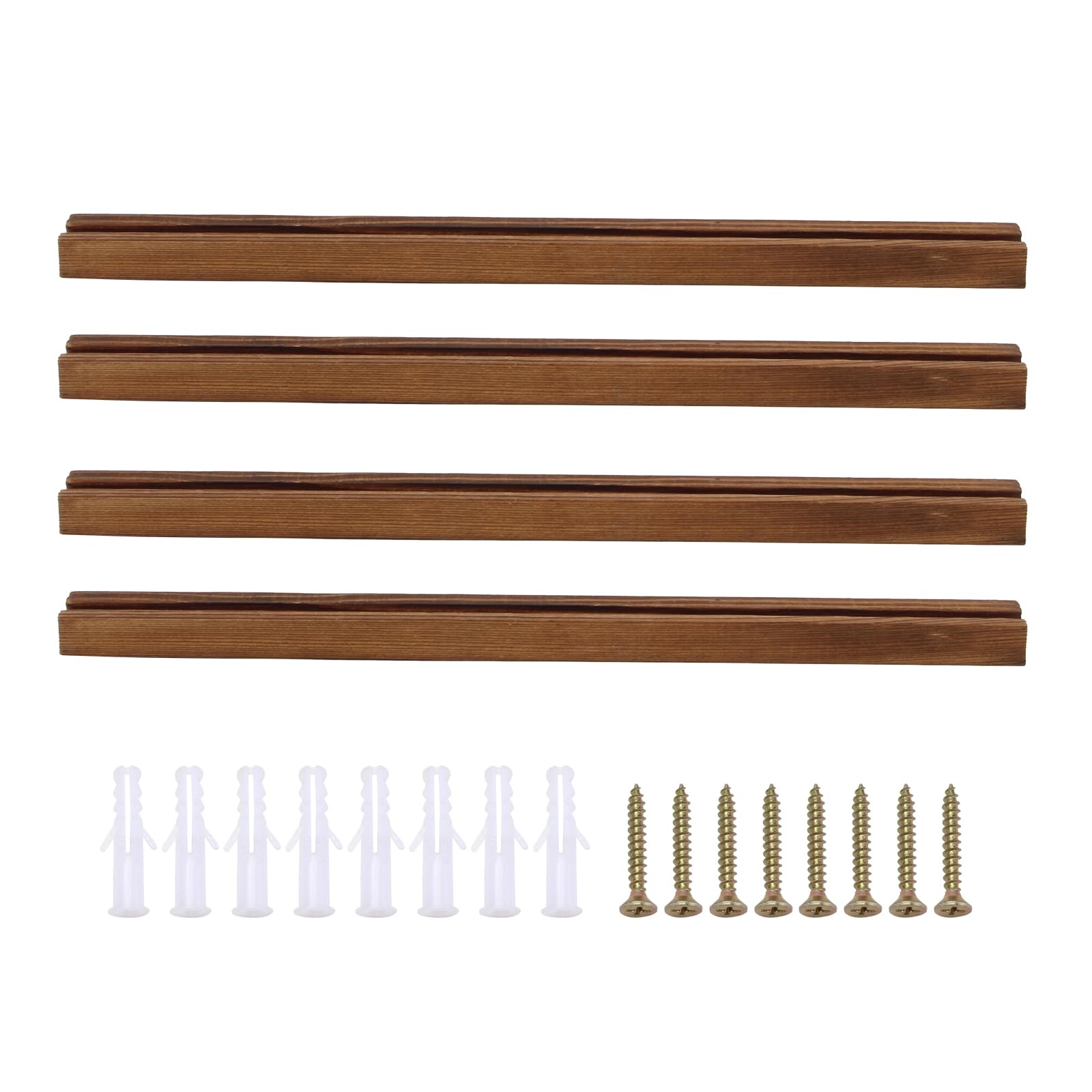 Photo 1 of ***STOCK PHOTO REFERENCE ONLY***DIICCYO 4 Pack Sports Card Display Shelf for Wall Wood Playing Card Holder