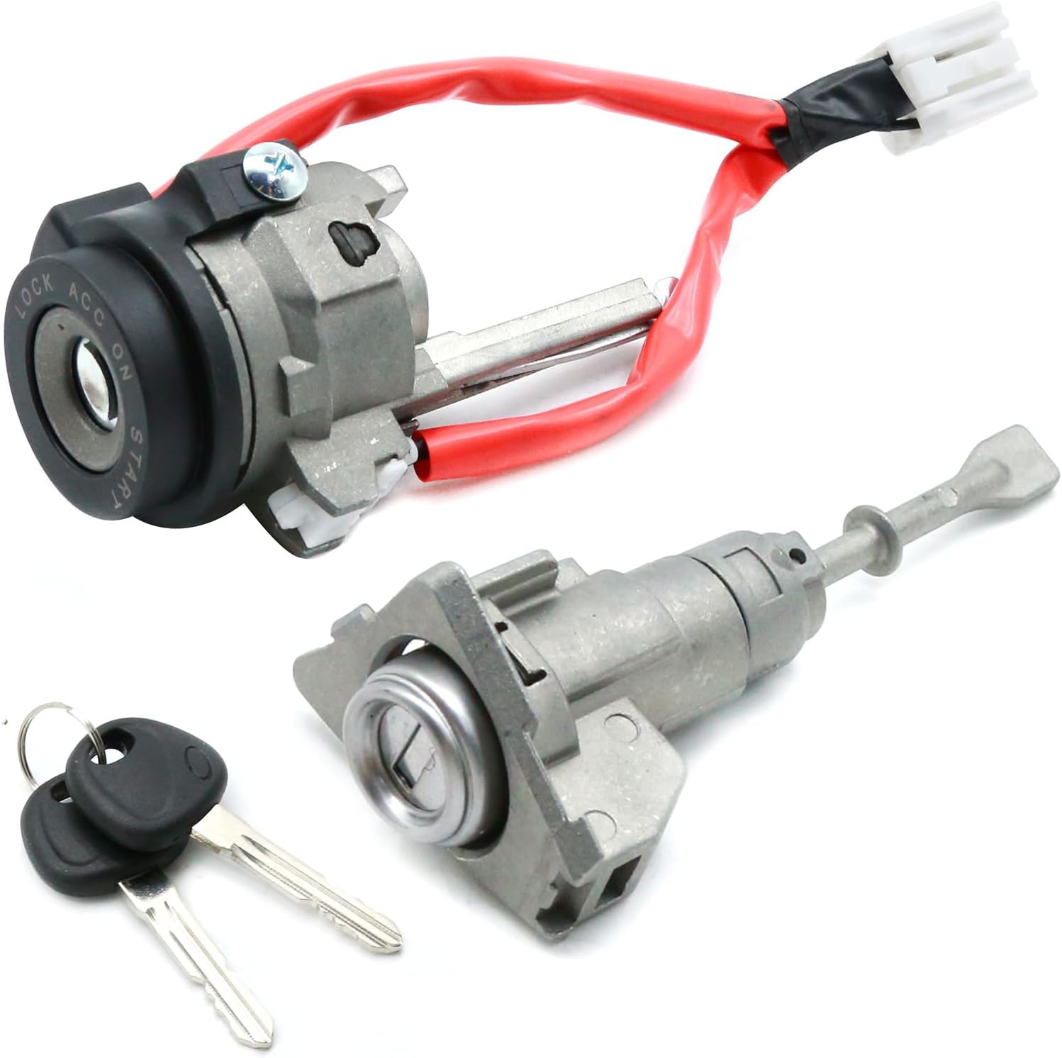 81970-3XA00 Front Left Driver Side Door Lock Cylinder Set Replacement for Hyundai Elantra 1.8L 2.0L 2011 2012 2013 2014 2015 Replaces 819103XA00 81910-3XA00 819703XA00