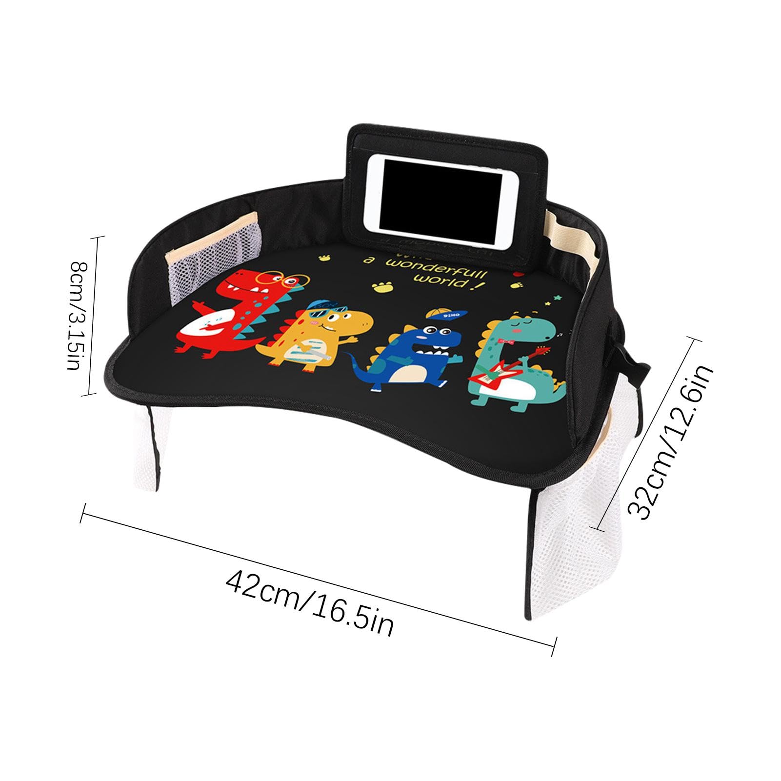 Bandeja para mesa de asiento de automóvil,Mesa de comedor para asiento de automóvil | Bandeja de comedor impermeable para asiento infantil | Mesa con bandeja de comedor para coche, multifunción, peque