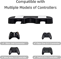 Vista 3 de Mcbazel Under Desk Mount for Xbox Series XS, Xbox One XS, Xbox One, Xbox 360, Switch Pro Controller, Table Stand Holder Compatible with Xbox and
