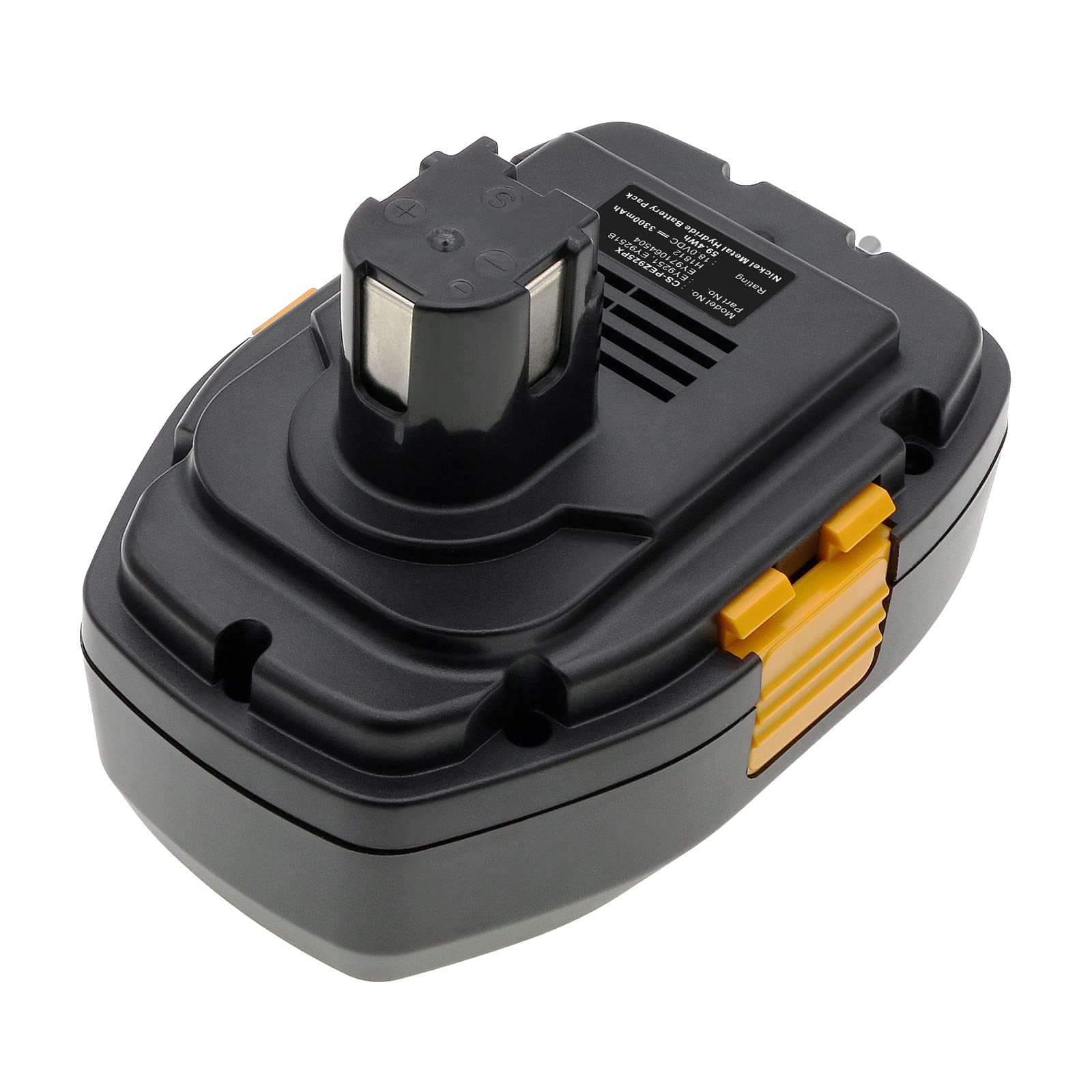 TECHTEK Batterie 3300mAh Compatible avec [Panasonic] EY3544, EY3544GQK, EY3551, EY3551GQ, EY3551GQW, EY3552, EY3552GQW, EY3796, EY3796 Flashlight, EY3796B, EY3796B Flashlight, EY6450, EY6450GQKW, EY6