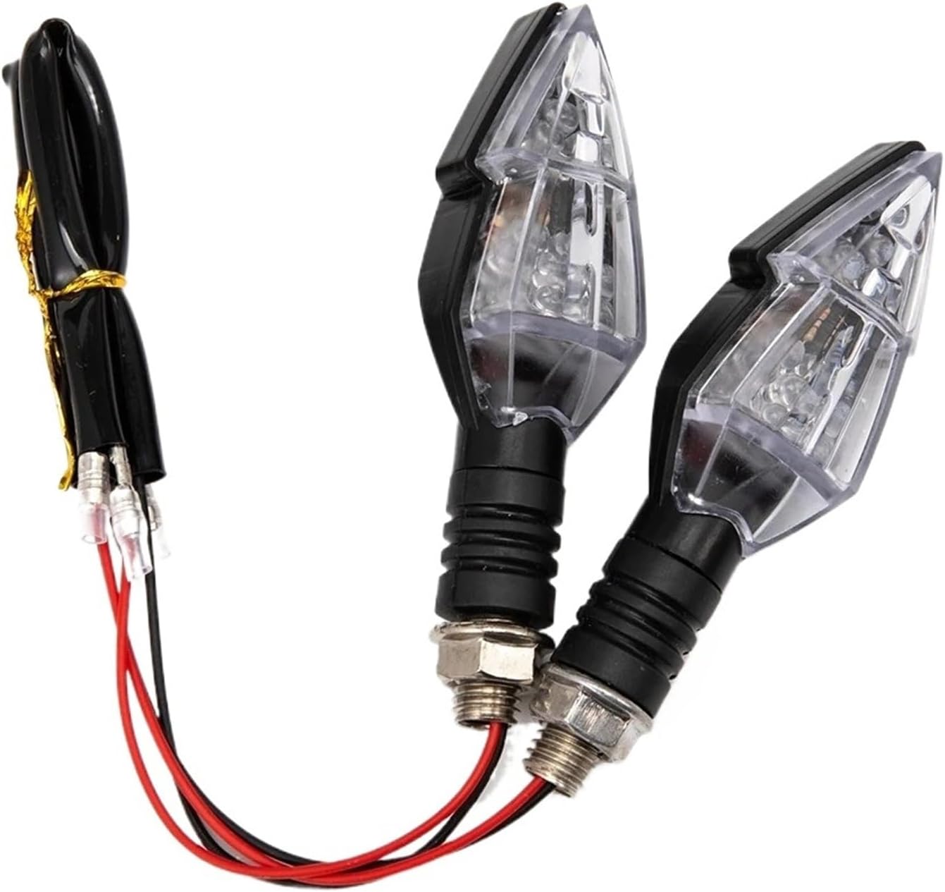 オートバイのインジケーターターンシグナルライト 方向指示灯 12V 後部左右表示 ウインカー警告灯 オートバイ用ランニング シグナル