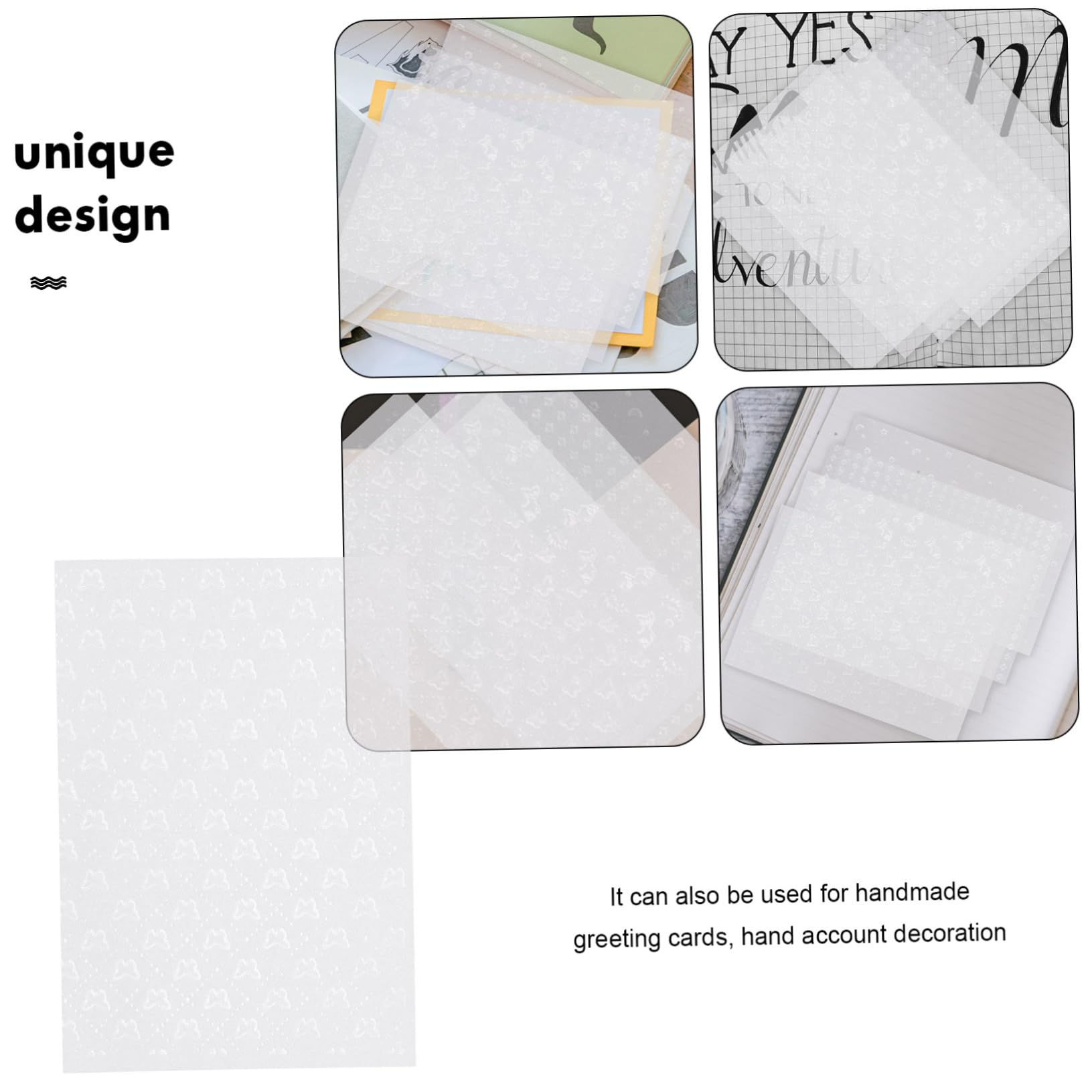 STOBOK 3 Sätze Scrapbook-papier Schmierpapier Dekorativ Decoupage Paper Bunt Pastell Foto-sammelalbum Journaling Scrapbooking Fetzen Farbig Texturiert Zeitschrift Weiß 40 Blätter * 3